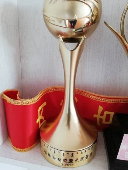 錫林郭勒盟盟長質(zhì)量獎獎杯
